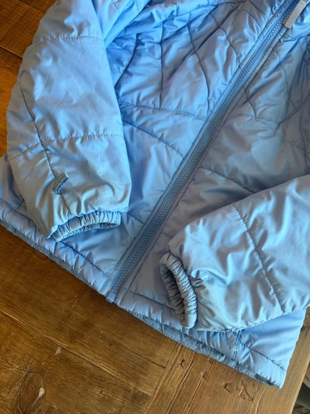 Columbia Sky Blue Quilted Lightweight Puffer Jacket. Kid’s Sz 7/8